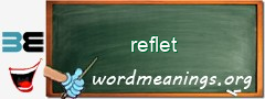WordMeaning blackboard for reflet